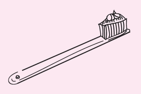 几款不同的牙刷简笔画