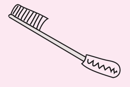 几款不同的牙刷简笔画