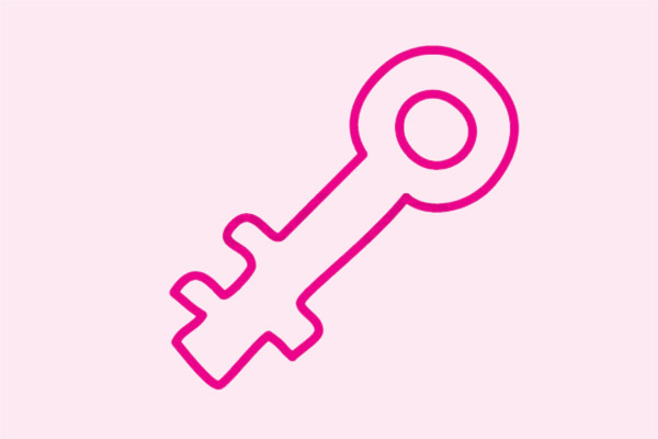 最简单的钥匙简笔画