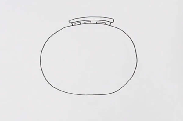 漂亮的红灯笼简笔画