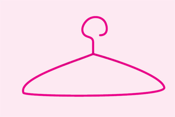 两步就会的衣架简笔画