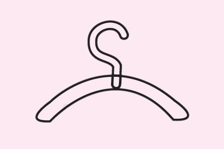 分享几幅三角衣架简笔画