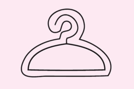 分享几幅三角衣架简笔画