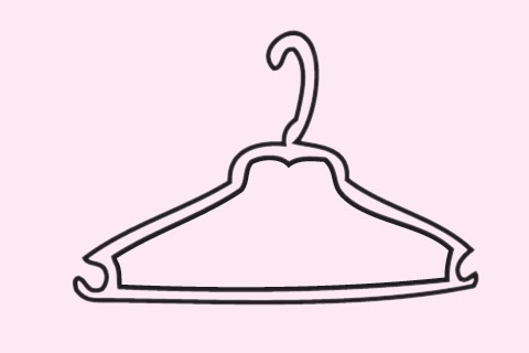 分享几幅三角衣架简笔画