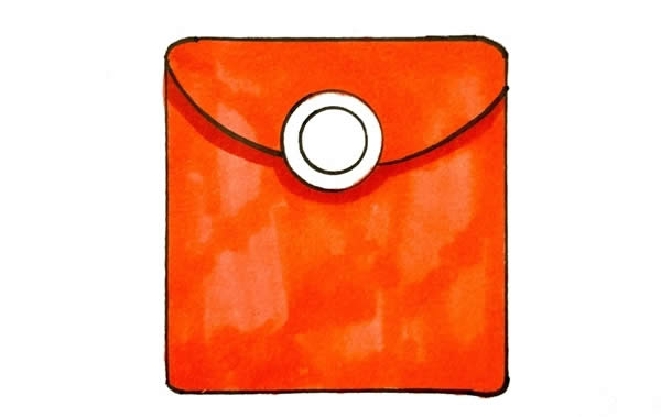 带福字的红包简笔画