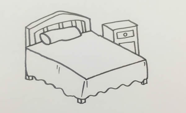 卧室简笔画步骤