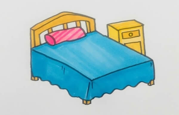卧室简笔画步骤