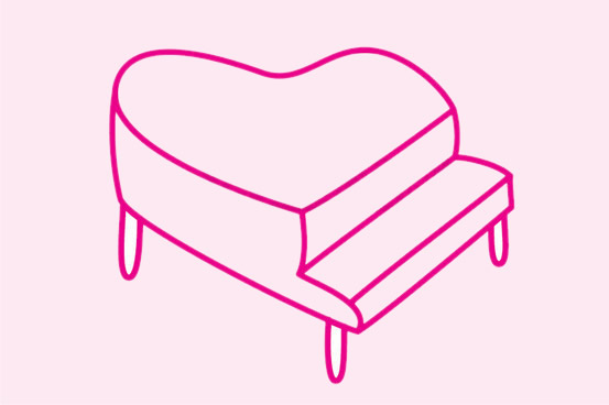 非常简单的钢琴简笔画