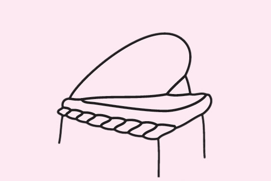 分享几幅钢琴的简笔画