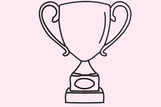 分享几款奖杯的简笔画
