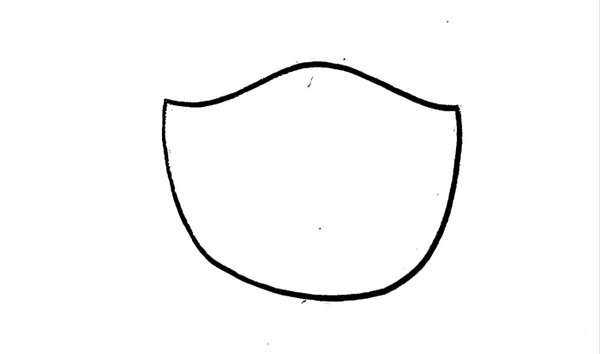 口罩简笔画画法步骤