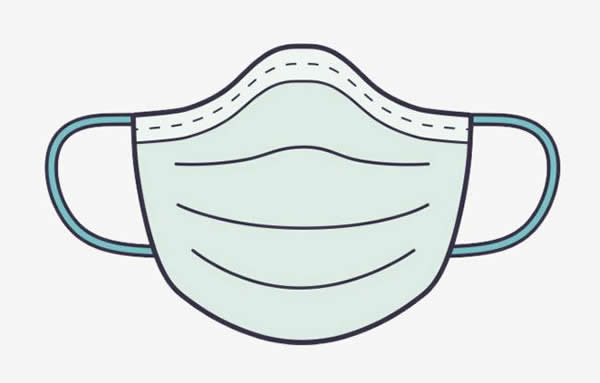 口罩简笔画画法步骤