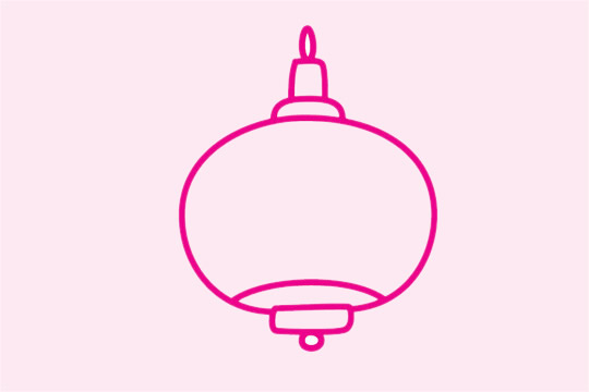 非常简单的灯笼简笔画 非常简单的灯笼简笔画