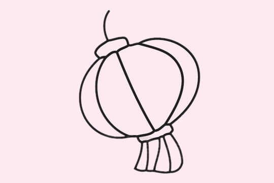 分享几幅灯笼的简笔画