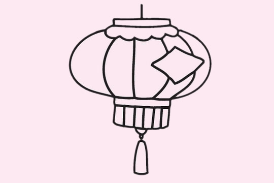分享几幅灯笼的简笔画