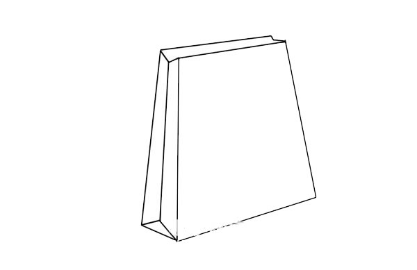 绿色购物袋简笔画