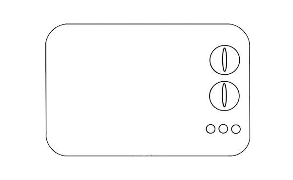 非常简单的微波炉简笔画
