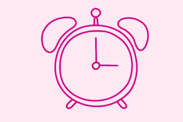 几笔就会的闹钟简笔画