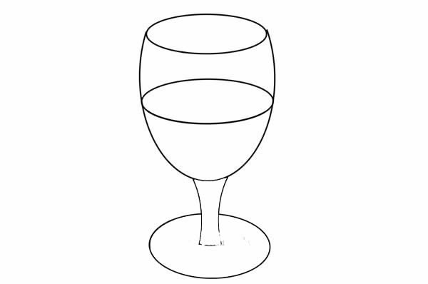 一杯红酒简笔画步骤 一杯红酒简笔画步骤