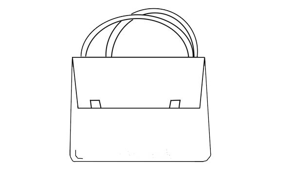 简单时尚的公文包简笔画 简单时尚的公文包简笔画