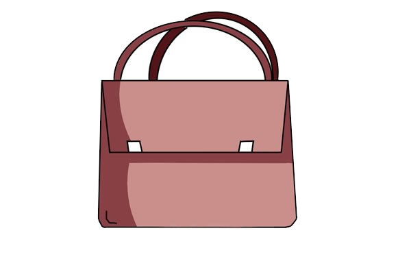 简单时尚的公文包简笔画 简单时尚的公文包简笔画