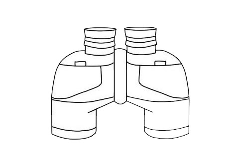 分享几款望远镜简笔画