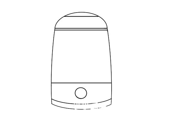 红色的热水壶简笔画