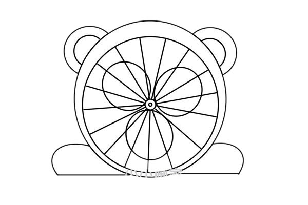 电风扇简笔画步骤