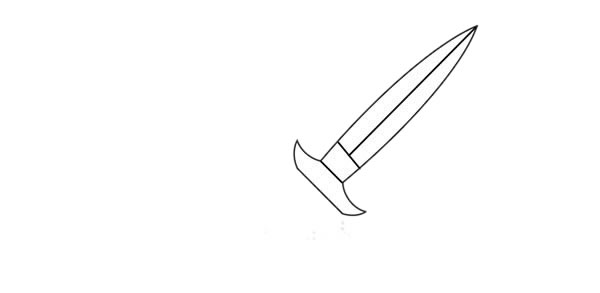 漂亮的小刀简笔画