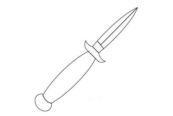 漂亮的小刀简笔画