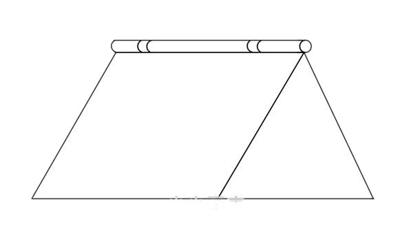 简单的军用帐篷简笔画 简单的军用帐篷简笔画
