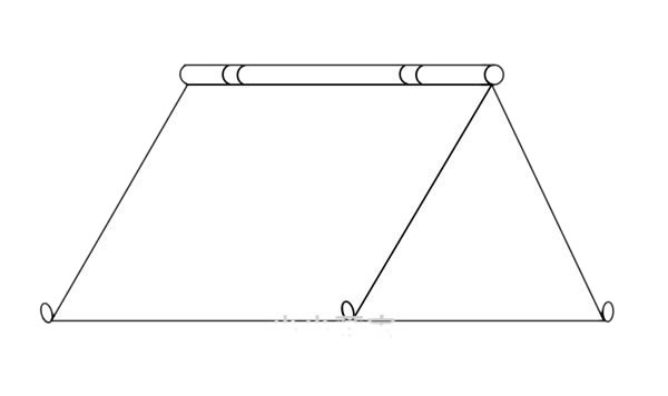 简单的军用帐篷简笔画 简单的军用帐篷简笔画