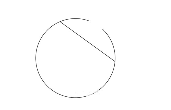 乒乓球拍简笔画步骤