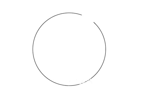 乒乓球拍简笔画步骤