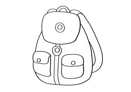 非常好看的书包简笔画