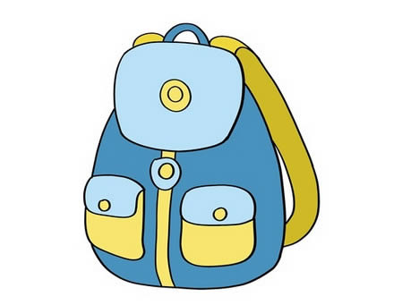 非常好看的书包简笔画