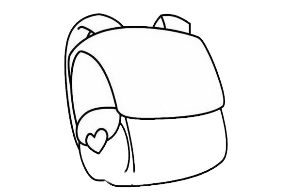 书包的简笔画步骤 书包的简笔画步骤