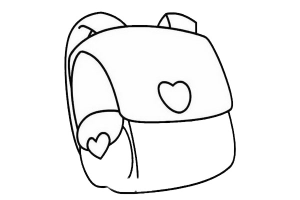 书包的简笔画步骤 书包的简笔画步骤