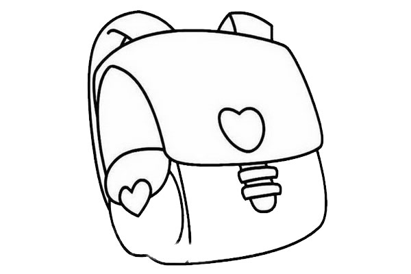 书包的简笔画步骤 书包的简笔画步骤