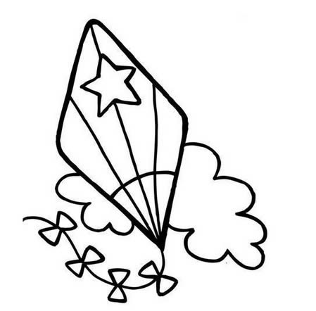 几组不同的风筝简笔画