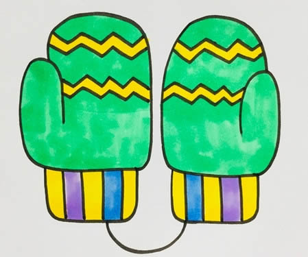 手套的简笔画步骤 手套的简笔画步骤