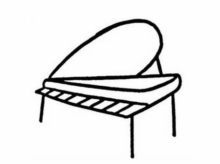 分享一些关于钢琴的简笔画