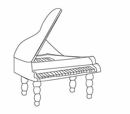 分享一些关于钢琴的简笔画