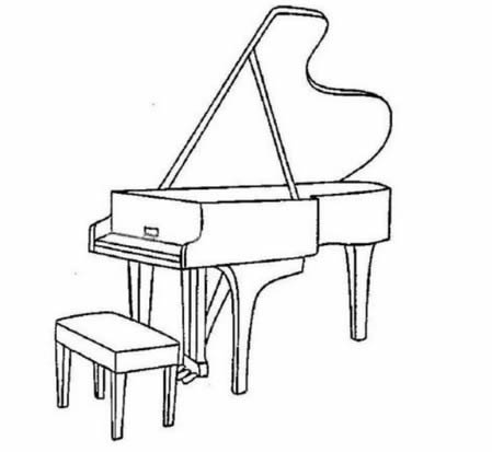 分享一些关于钢琴的简笔画