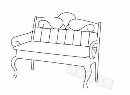 分享一些沙发的简笔画 分享一些沙发的简笔画