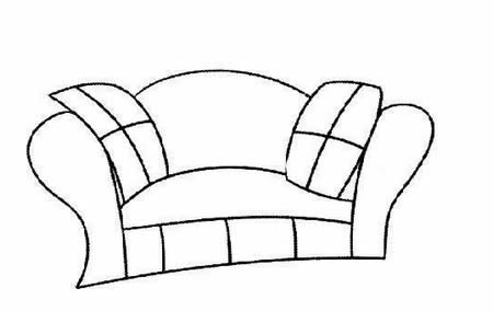分享一些沙发的简笔画 分享一些沙发的简笔画