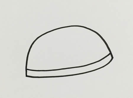 漂亮的草帽简笔画