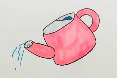 浇水壶简笔画步骤 浇水壶简笔画步骤