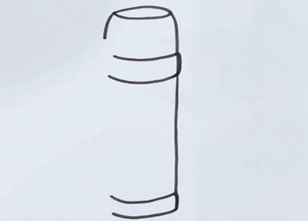 保温杯简笔画步骤