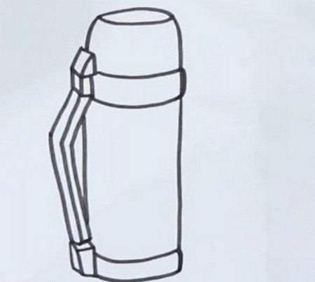 保温杯简笔画步骤